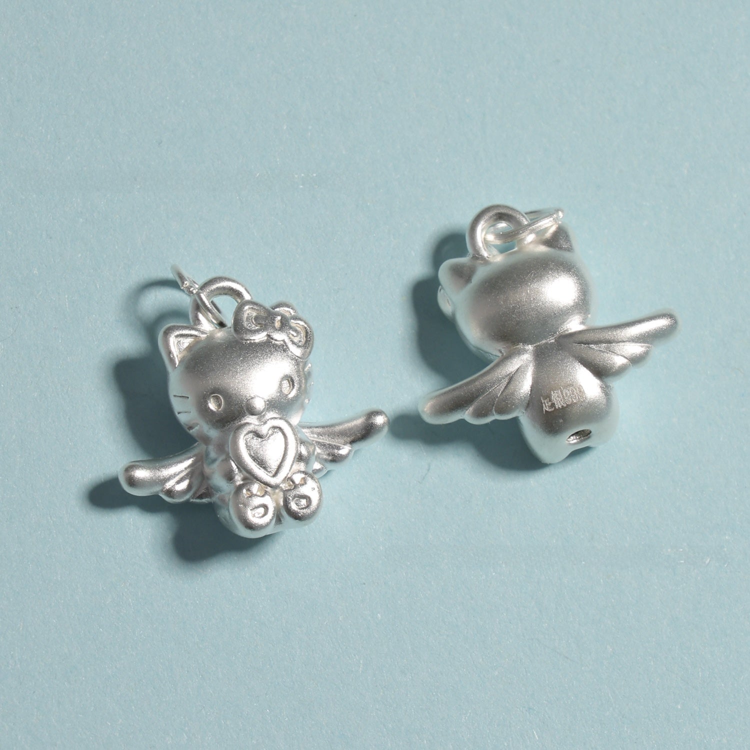 Magic Wand Pendant In S999 Silver With Knitting Craft, Featuring Cord String Chain In Sweet Silver Style Jewelry Accessories