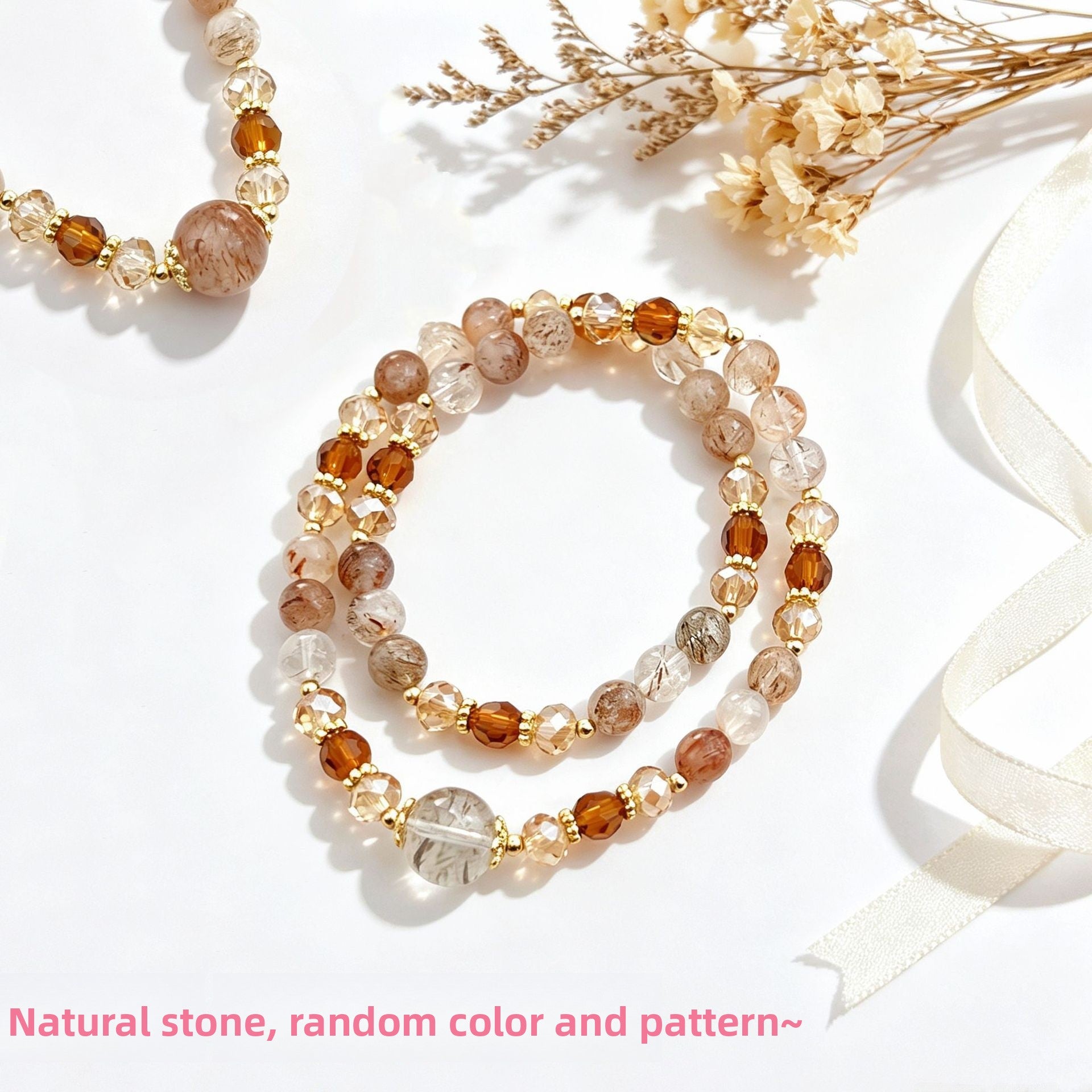 Basic Electroplated Crystal Bracelets For Women, 14 Pieces Set