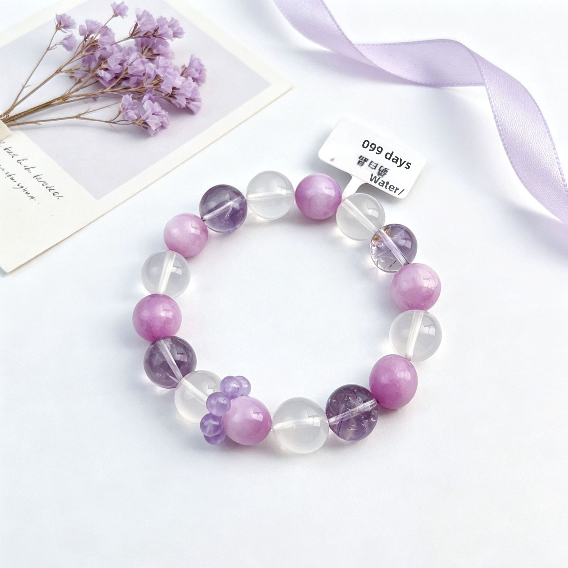 Basic Electroplated Crystal Bracelets For Women, 14 Pieces Set