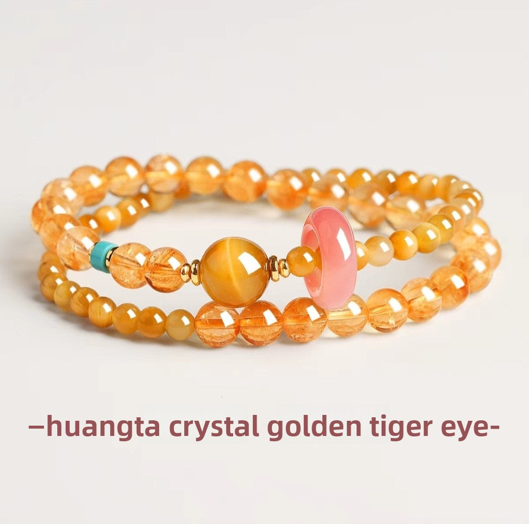 Crystal Beading Bracelet For Women, Elegant Birthday Gift Accessory