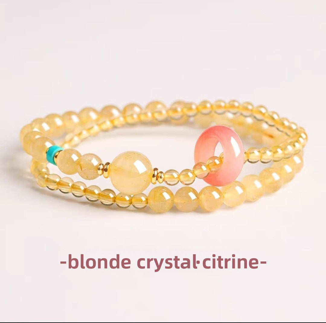 Crystal Beading Bracelet For Women, Elegant Birthday Gift Accessory