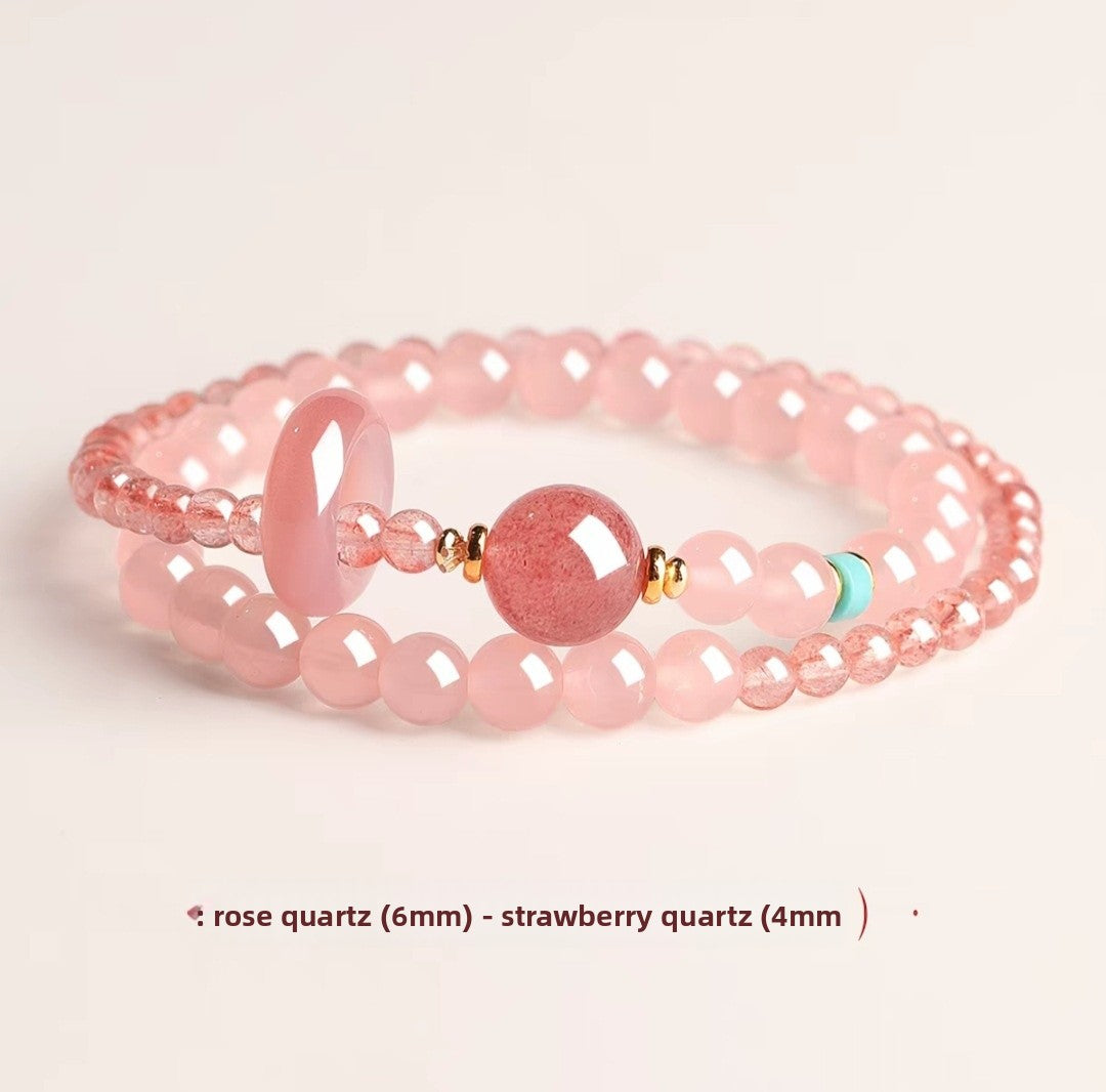 Crystal Beading Bracelet For Women, Elegant Birthday Gift Accessory