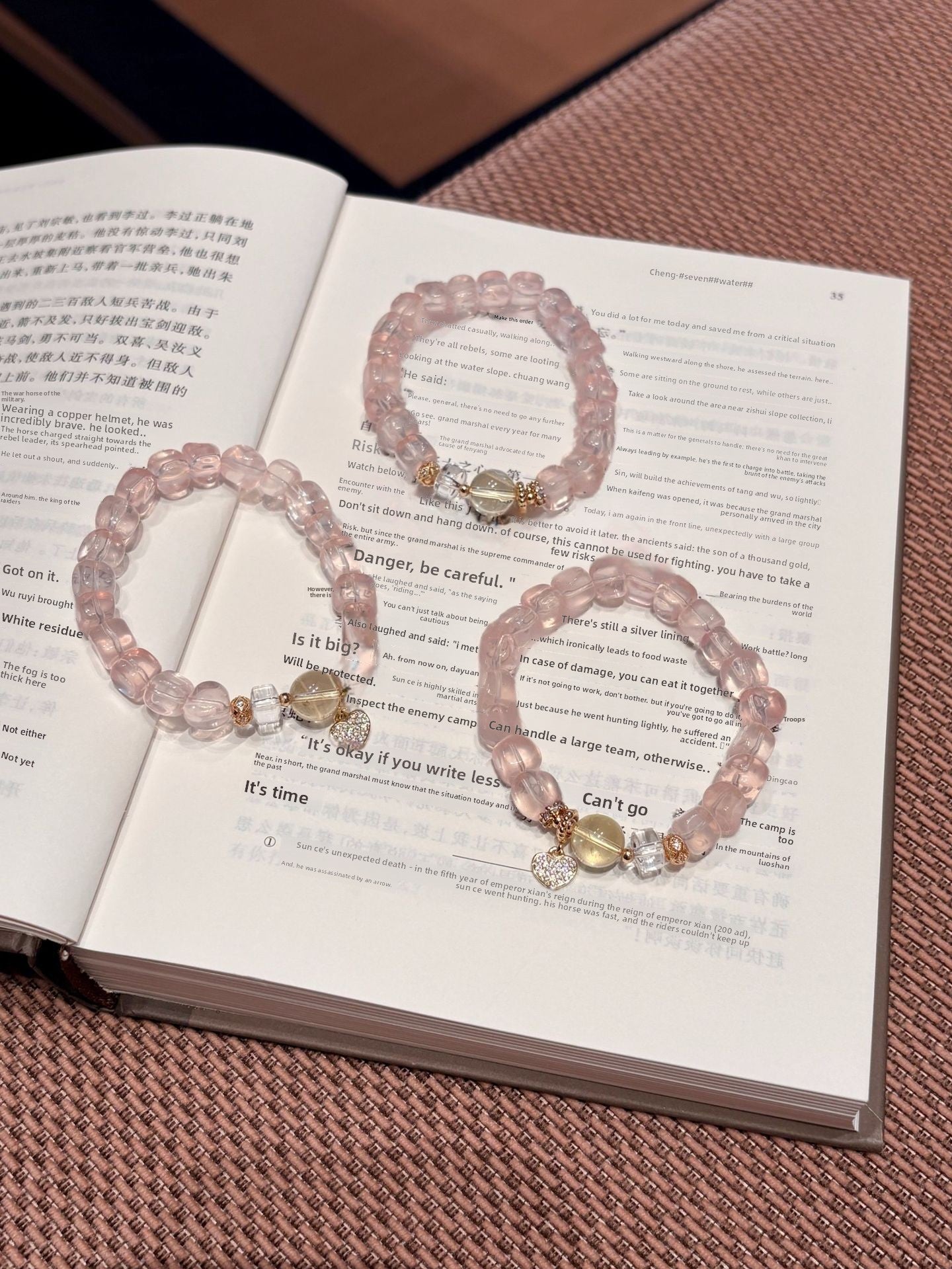 Heart Shape Beaded Natural Stone Bracelet For Women In Natural Pink, Perfect For Festival Occasions