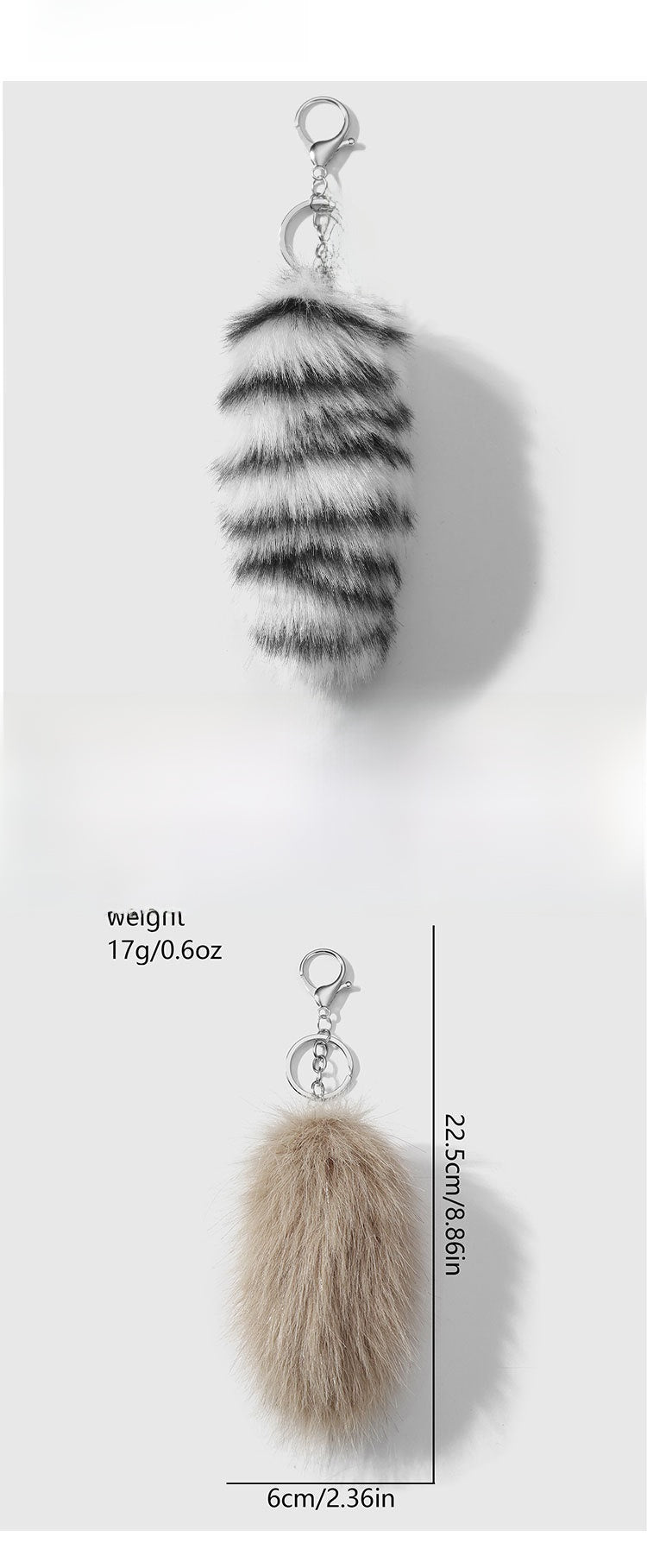 Dyed Black Animal Key Chain Made Of Durable Zinc, Stylish And Practical Accessory