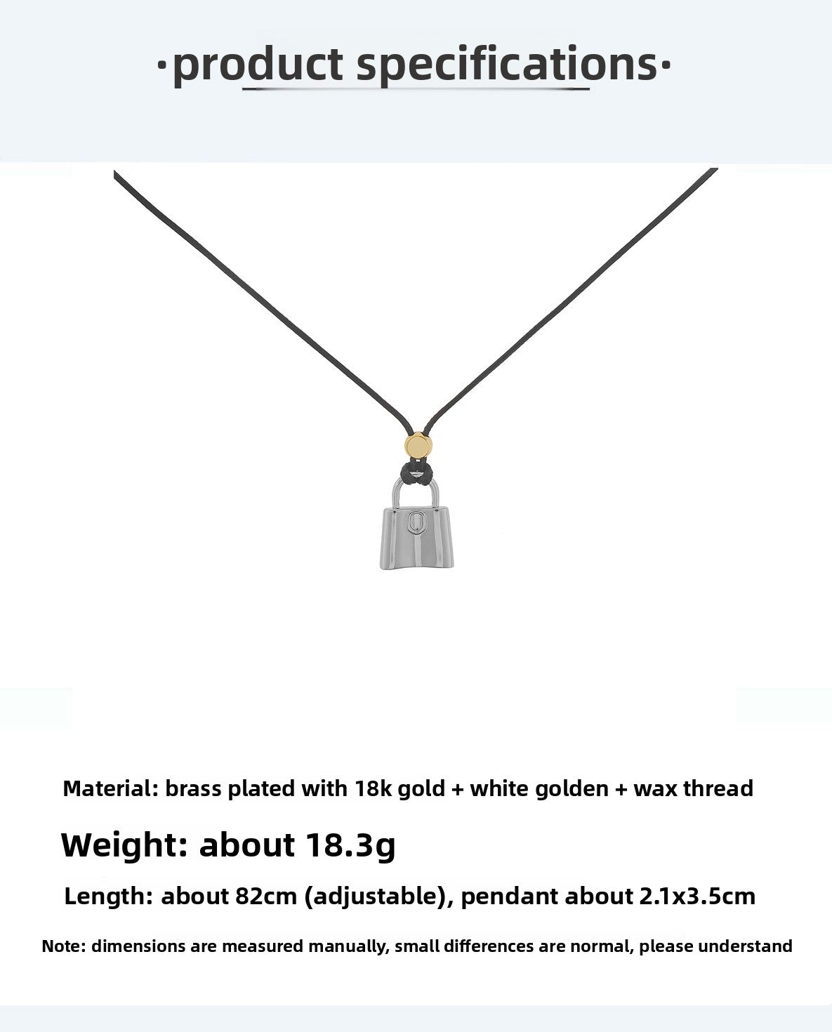 Lock Necklace For Women In Dyed Black Brass With Electroplated Finish, Featuring Twisted Rope Chain