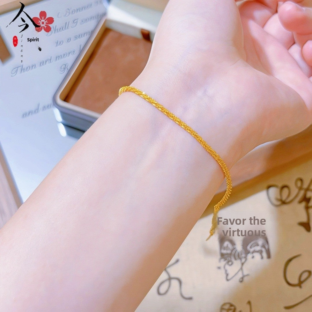 Butterfly Bracelet For Women Featuring Brass Chain Material With Golden Plated Electroplated Finish