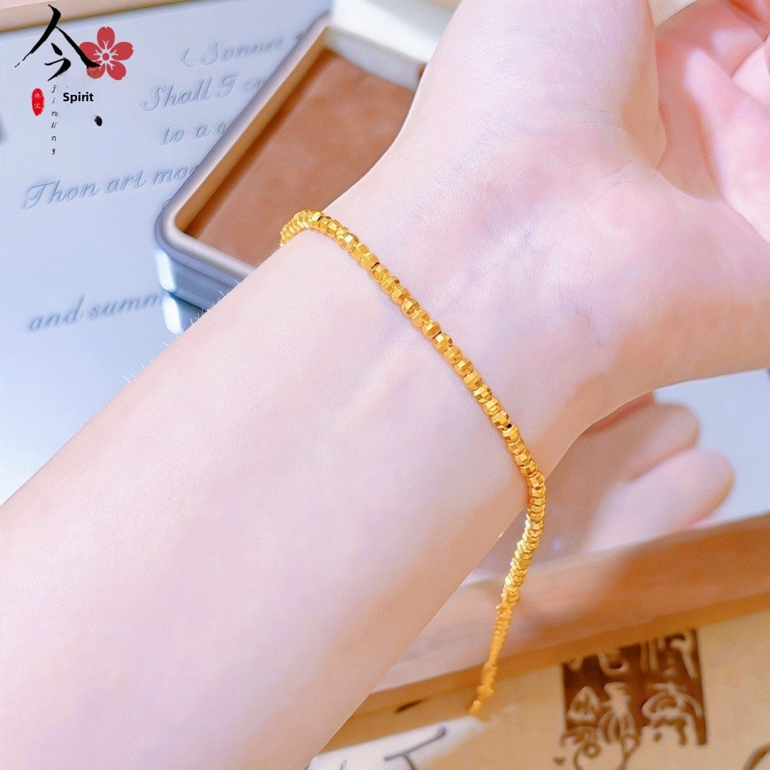 Butterfly Bracelet For Women Featuring Brass Chain Material With Golden Plated Electroplated Finish