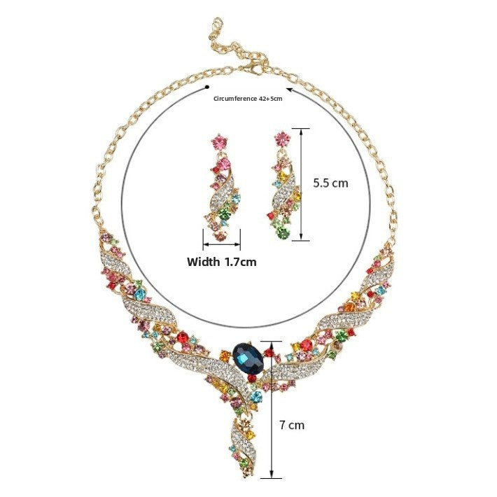 Exaggerated Star Jewelry Set For Unisex, Electroplated Zinc With Zircon Inlay