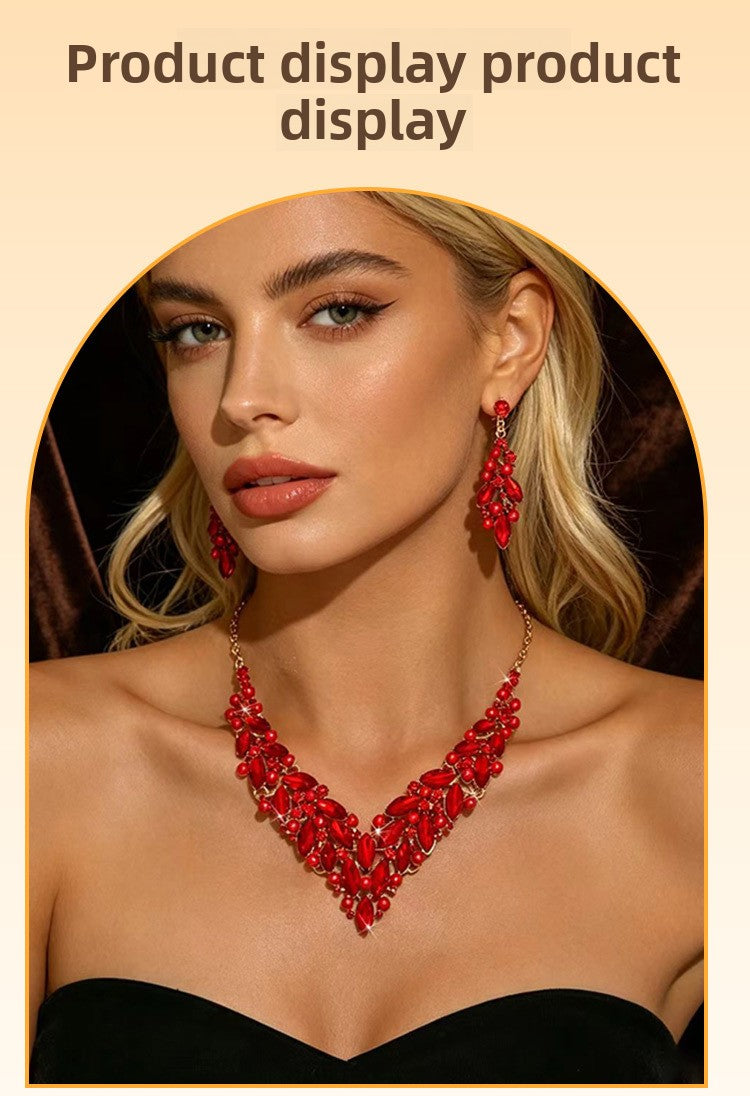 Exaggerated Star Jewelry Set For Unisex Featuring Electroplated Alloy With Zircon Inlay And Box Chain