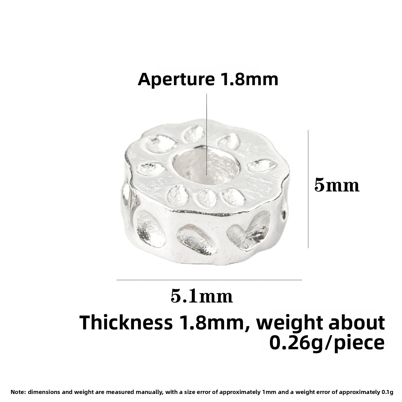 Handmade S999 Silver Spacer Bars With Hammered Craftsmanship In Silver Jewelry Accessories