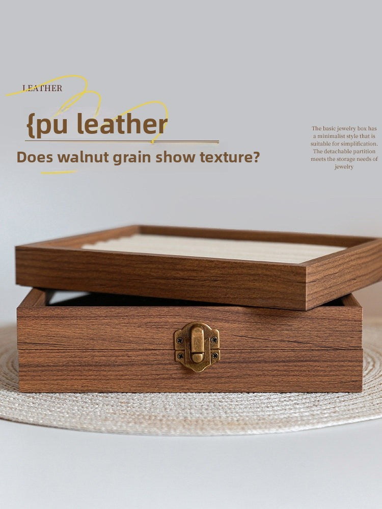 New Style Transparent Wood Storage Box For Organized And Stylish Storage