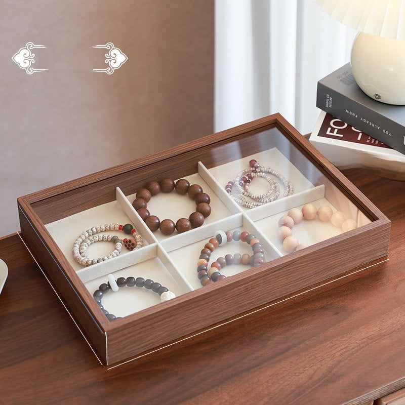 New Style Transparent Wood Storage Box For Organized And Stylish Storage