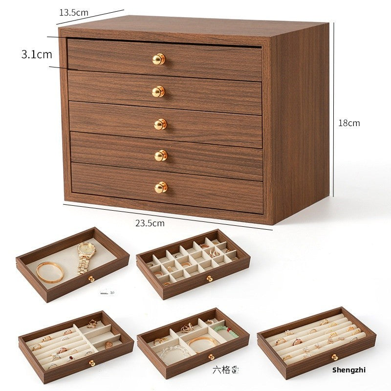 New Style Transparent Wood Storage Box For Organized And Stylish Storage