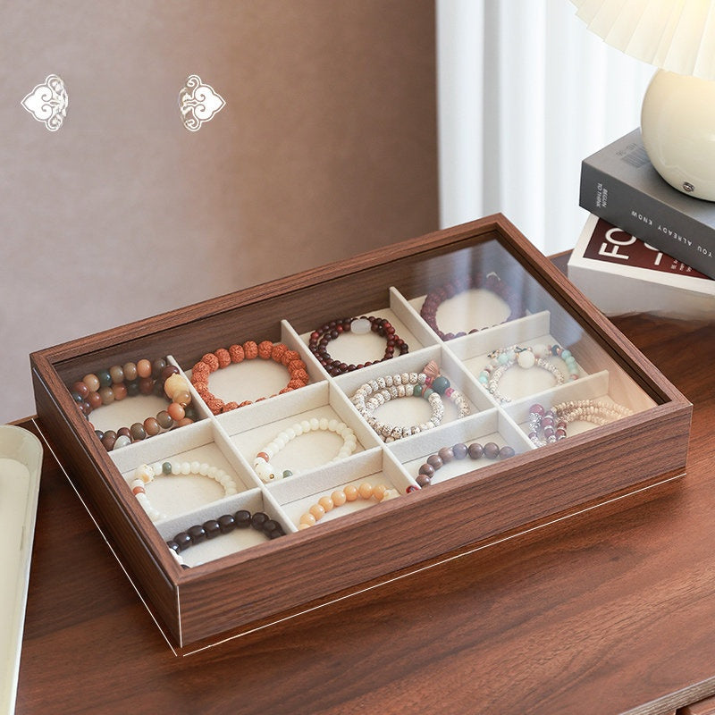 New Style Transparent Wood Storage Box For Organized And Stylish Storage