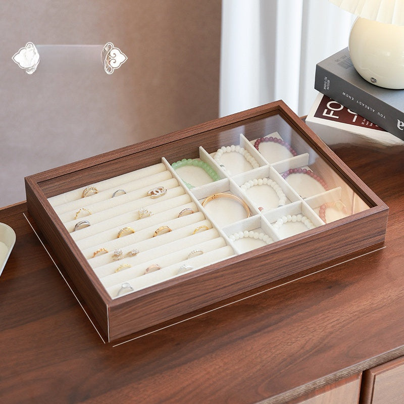 New Style Transparent Wood Storage Box For Organized And Stylish Storage