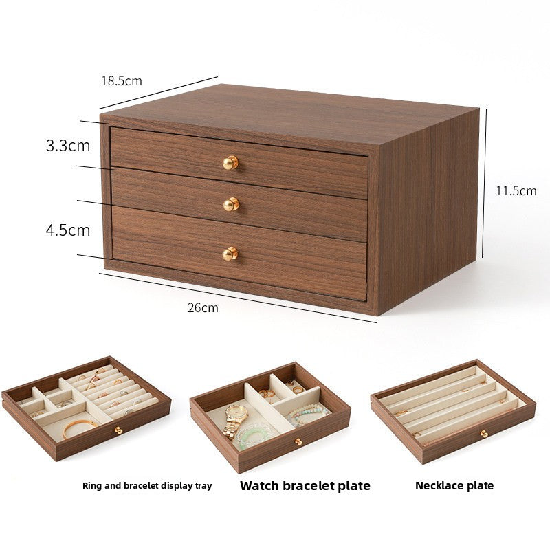 New Style Transparent Wood Storage Box For Organized And Stylish Storage