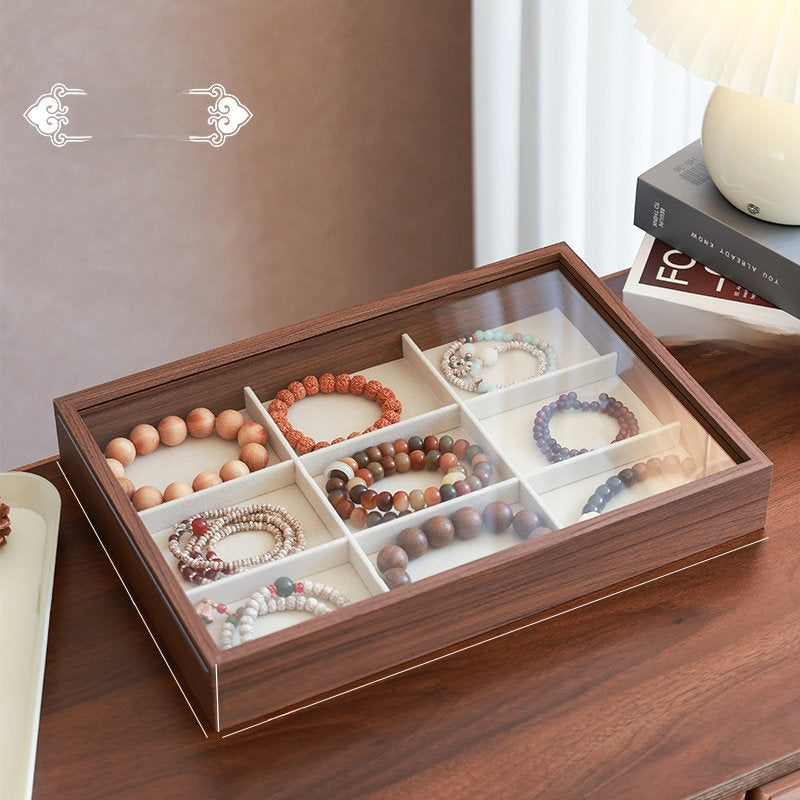 New Style Transparent Wood Storage Box For Organized And Stylish Storage