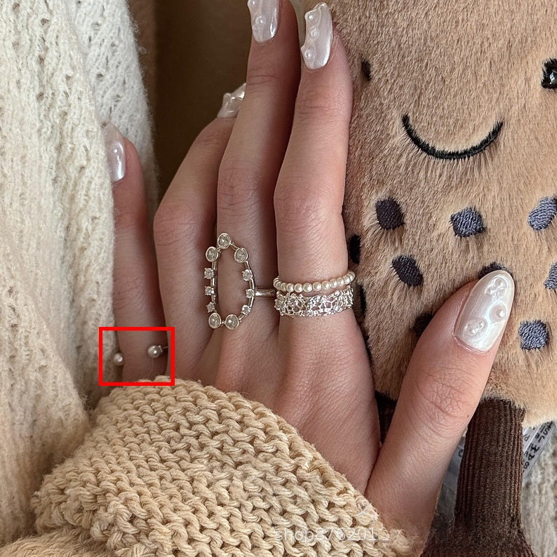 Lace For Women Alloy Rings Featuring Rhinestones With Electroplated Finish