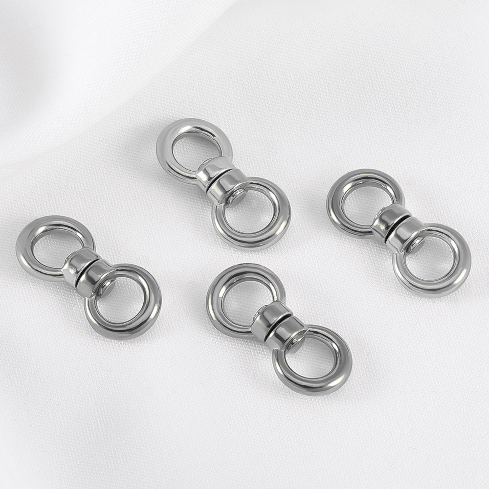 Heart Shape Jewelry Buckle Made Of 304 Stainless Steel With Electroplated Gold Plating Process, 1 PCS Per Package