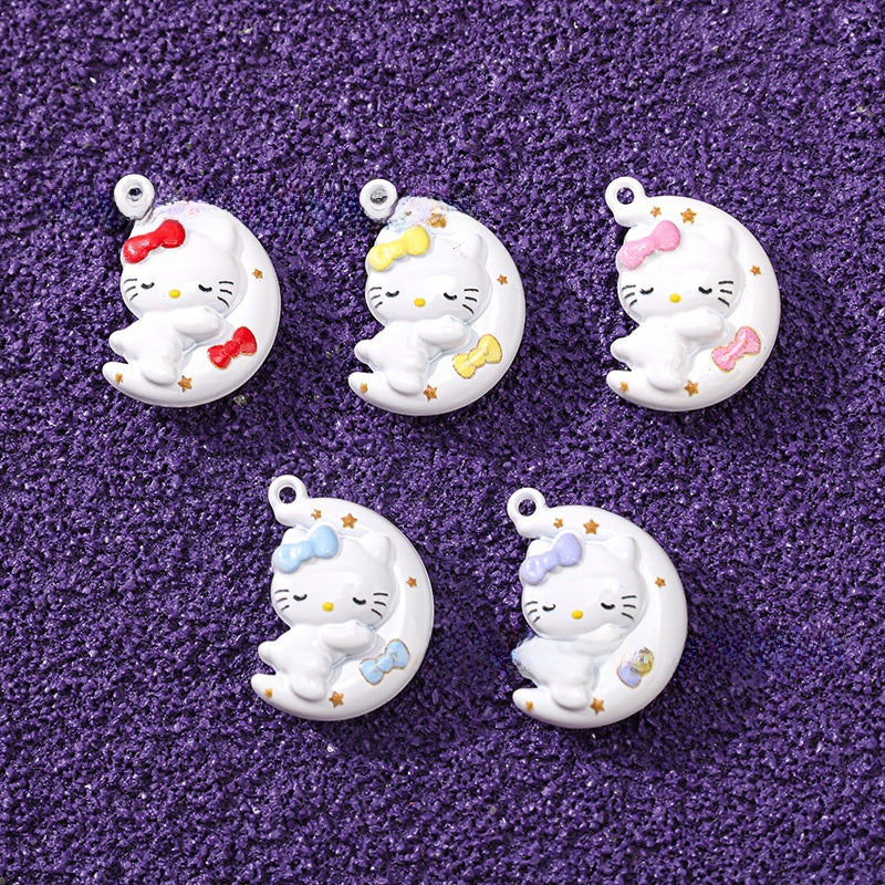 Cute Moon Pendant Jewelry Accessory Made Of Alloy Featuring Stoving Varnish Finish