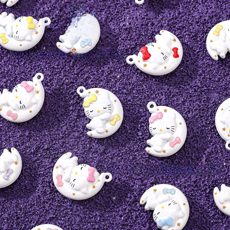 Cute Moon Pendant Jewelry Accessory Made Of Alloy Featuring Stoving Varnish Finish