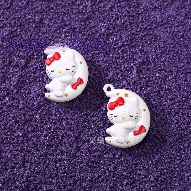 Cute Moon Pendant Jewelry Accessory Made Of Alloy Featuring Stoving Varnish Finish