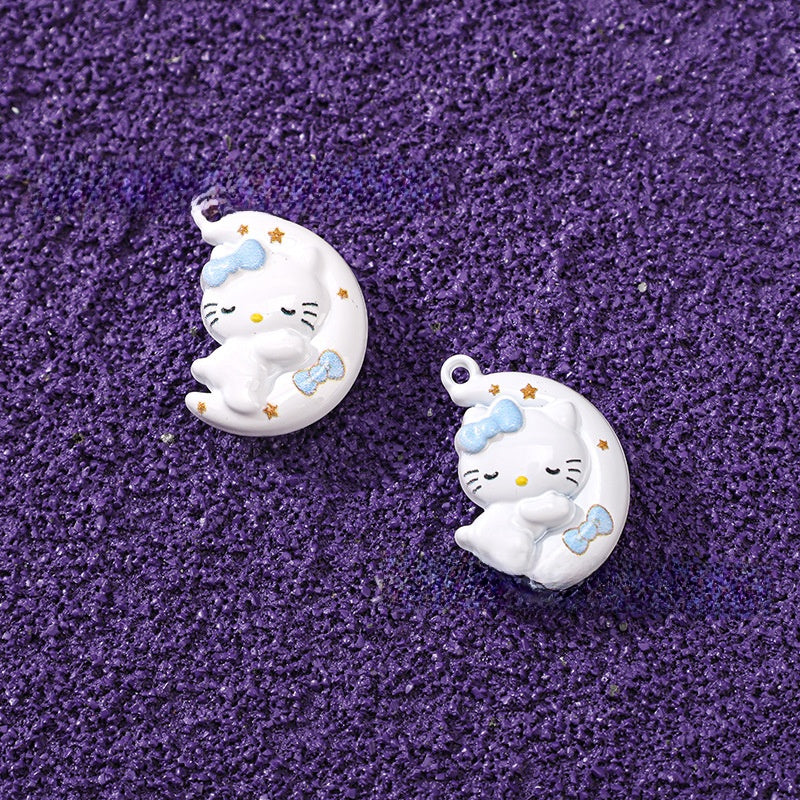 Cute Moon Pendant Jewelry Accessory Made Of Alloy Featuring Stoving Varnish Finish