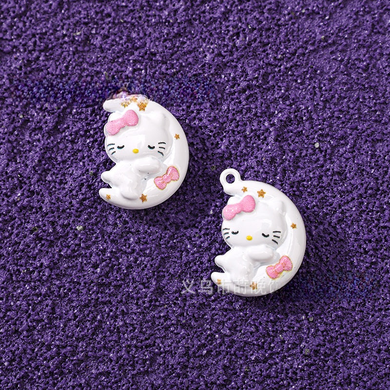 Cute Moon Pendant Jewelry Accessory Made Of Alloy Featuring Stoving Varnish Finish