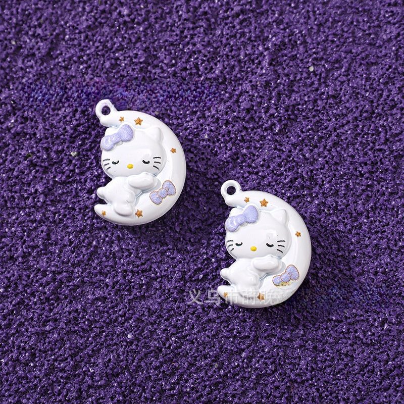 Cute Moon Pendant Jewelry Accessory Made Of Alloy Featuring Stoving Varnish Finish