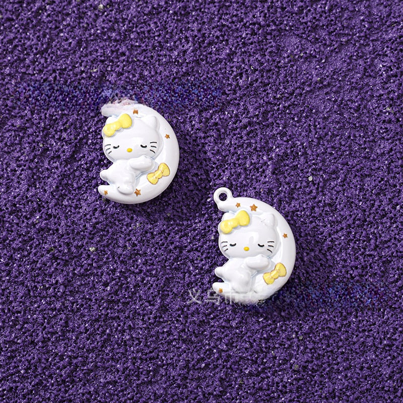 Cute Moon Pendant Jewelry Accessory Made Of Alloy Featuring Stoving Varnish Finish