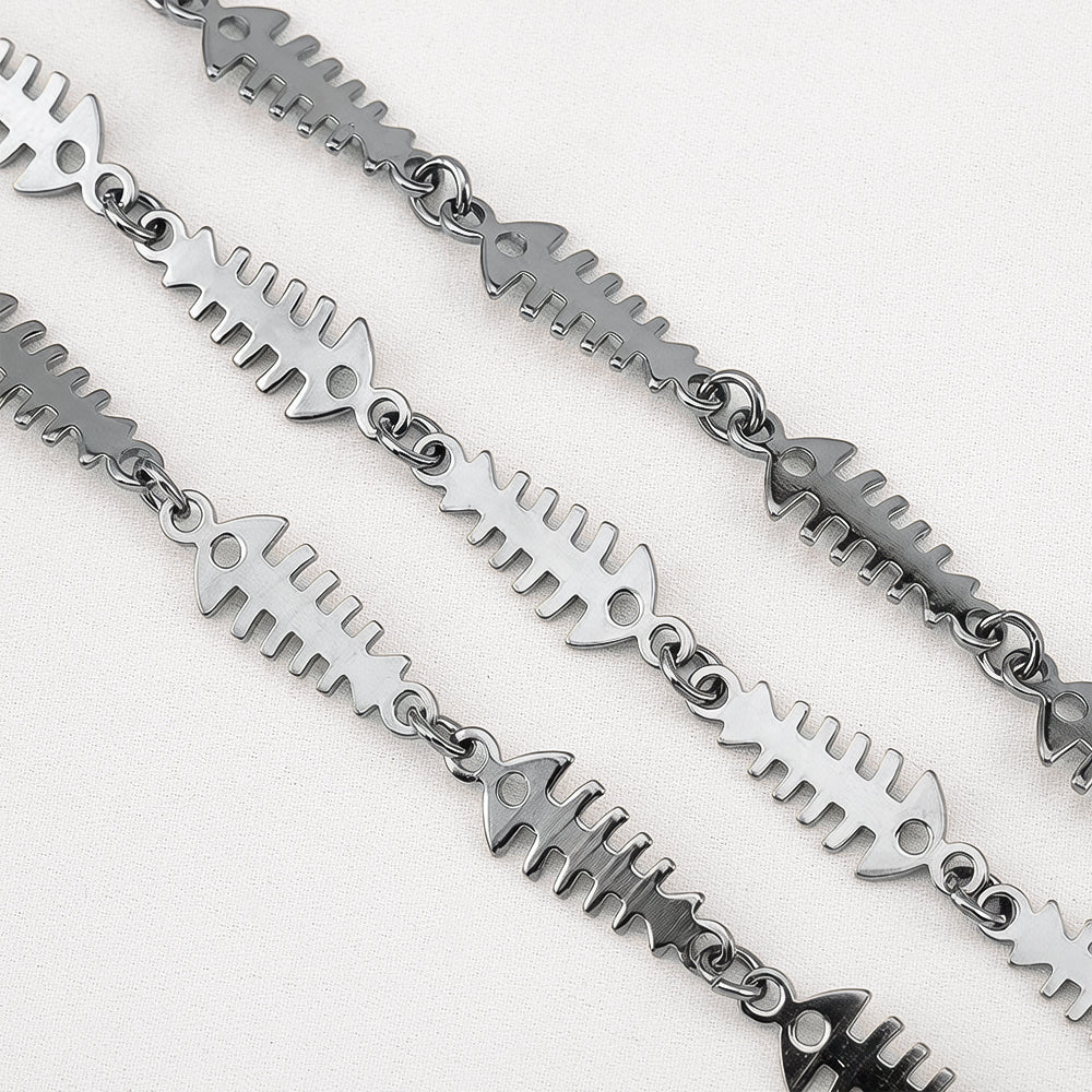Electroplated Bow Tie Chain In 304 Stainless Steel, 1 Meter Jewelry Accessory