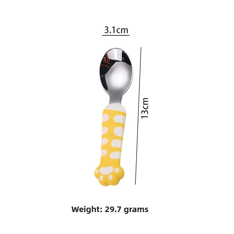 Cute Cartoon Birthday Spoon With 316 Stainless Steel Inner Liner, Perfect For Kitchen And Dining
