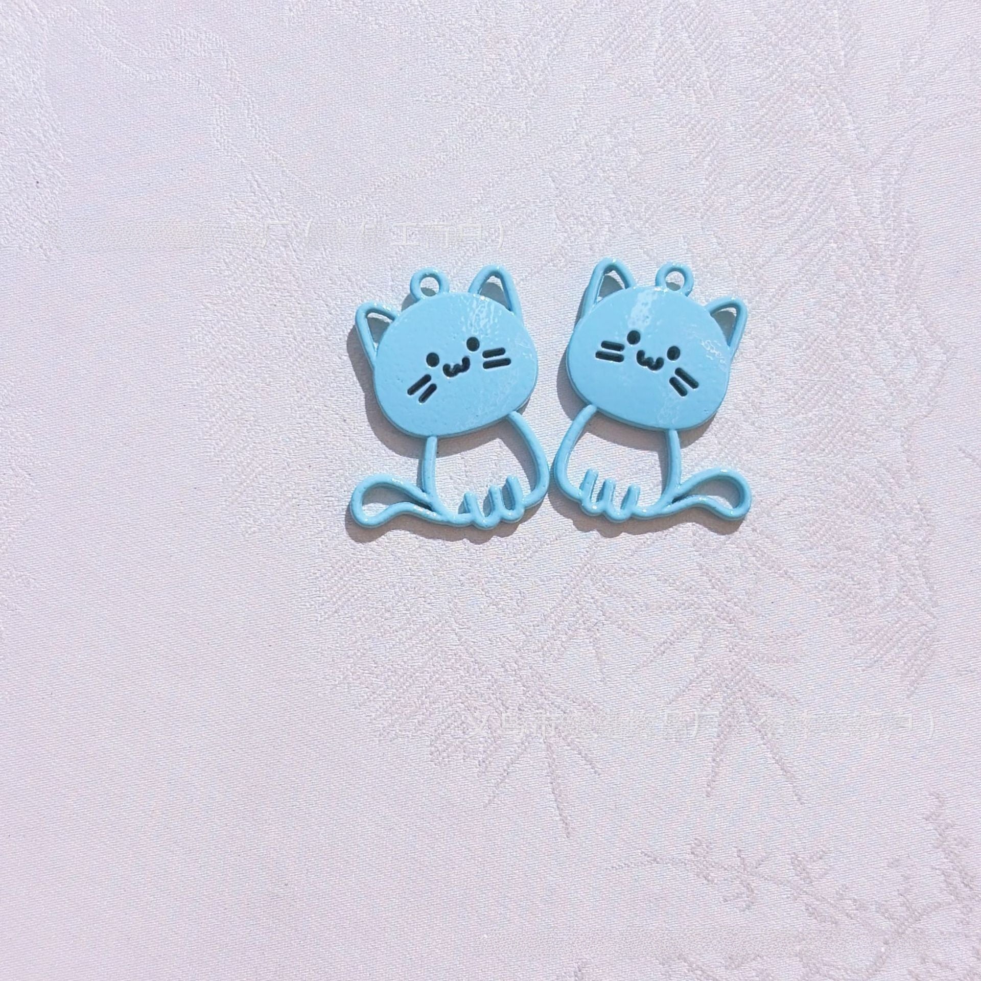 Cat Alloy Pendant With Stoving Varnish Featuring Multicolor Cartoon Style Jewelry Accessories