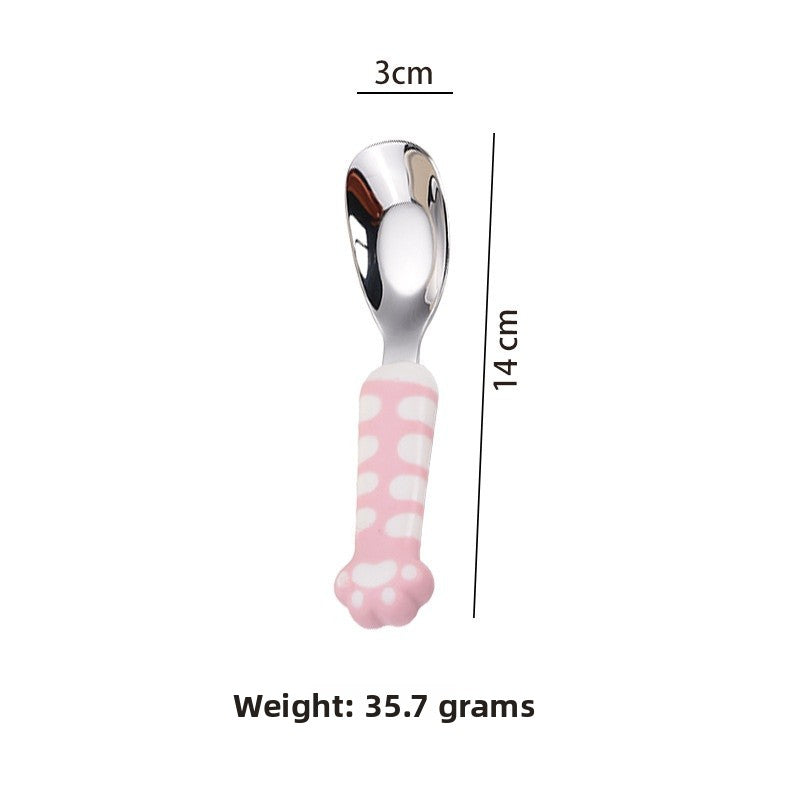 Cute Cartoon Birthday Spoon With 316 Stainless Steel Inner Liner, Perfect For Kitchen And Dining