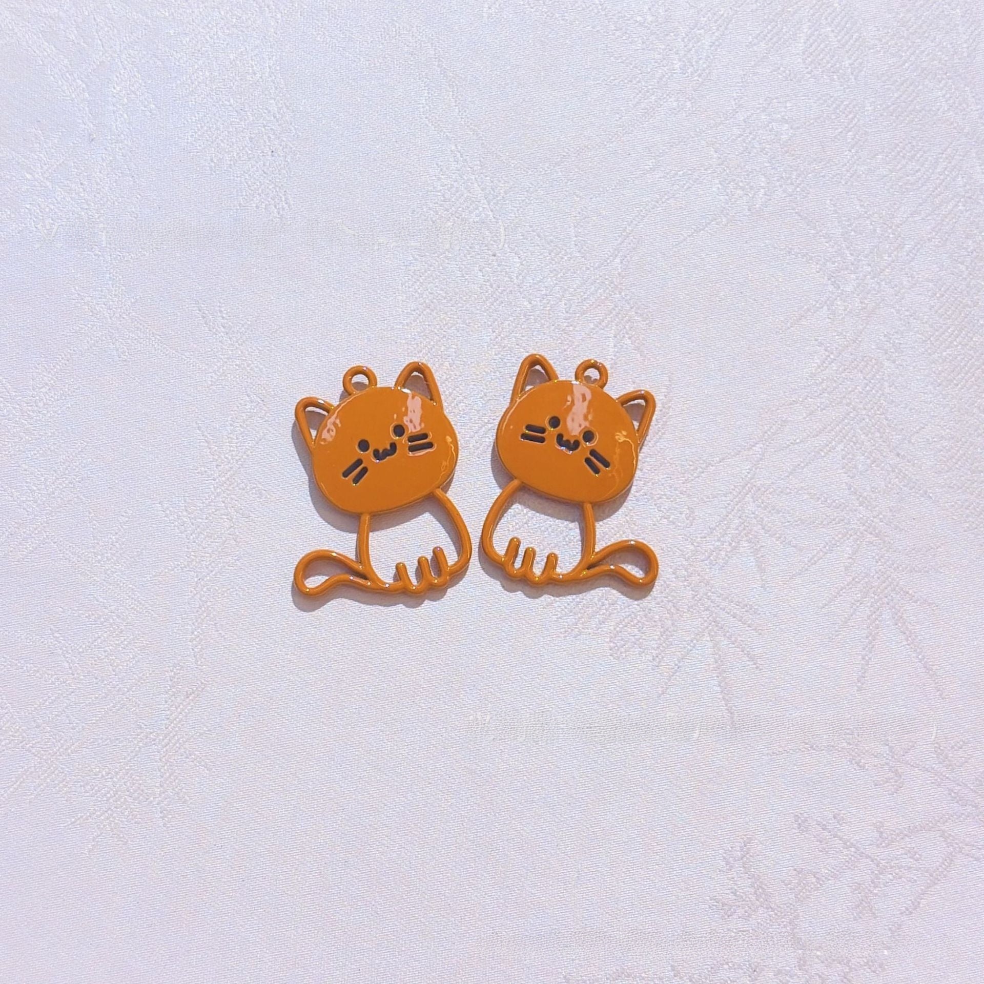 Cat Alloy Pendant With Stoving Varnish Featuring Multicolor Cartoon Style Jewelry Accessories