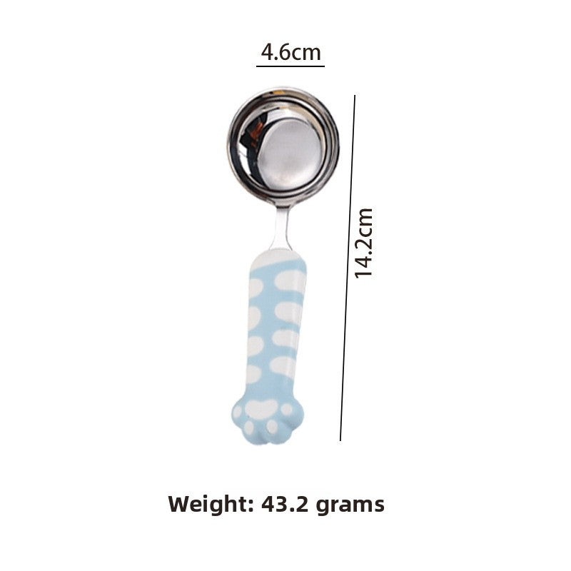 Cute Cartoon Birthday Spoon With 316 Stainless Steel Inner Liner, Perfect For Kitchen And Dining