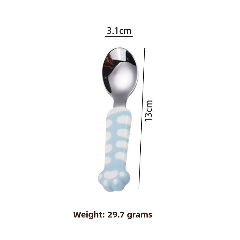 Cute Cartoon Birthday Spoon With 316 Stainless Steel Inner Liner, Perfect For Kitchen And Dining