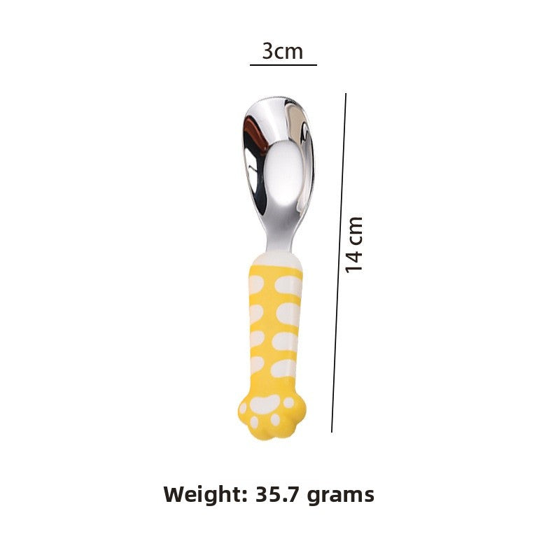 Cute Cartoon Birthday Spoon With 316 Stainless Steel Inner Liner, Perfect For Kitchen And Dining
