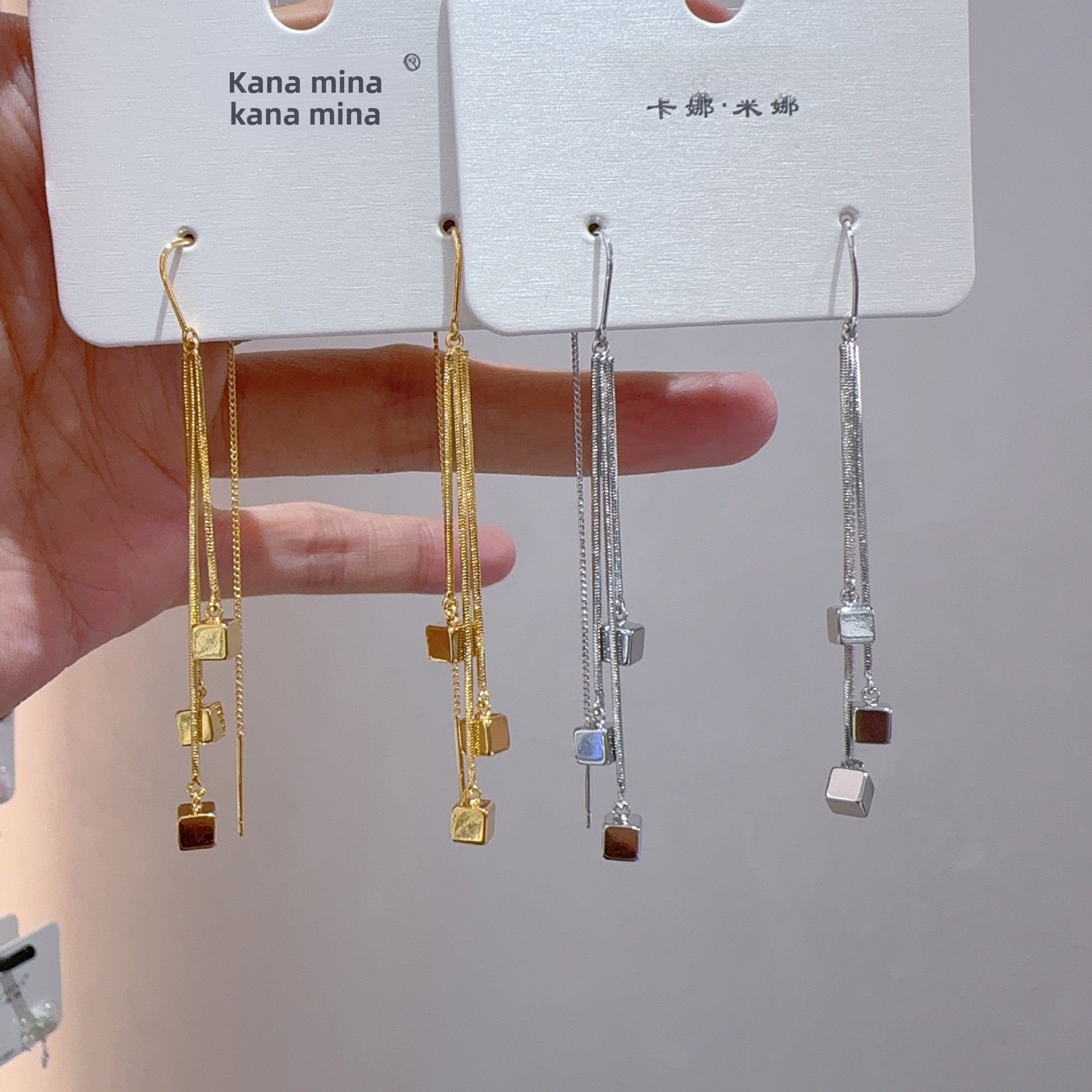 Gold Tassel Earrings For Women In New Style, Crafted From Copper
