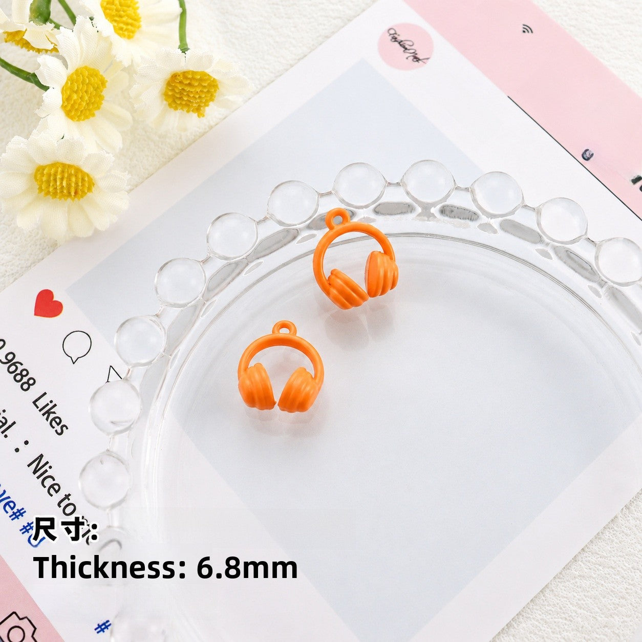 Alloy Pendant With Hole Size 1~1.9mm Featuring Stoving Varnish In Light Green Cartoon Style Jewelry Accessories