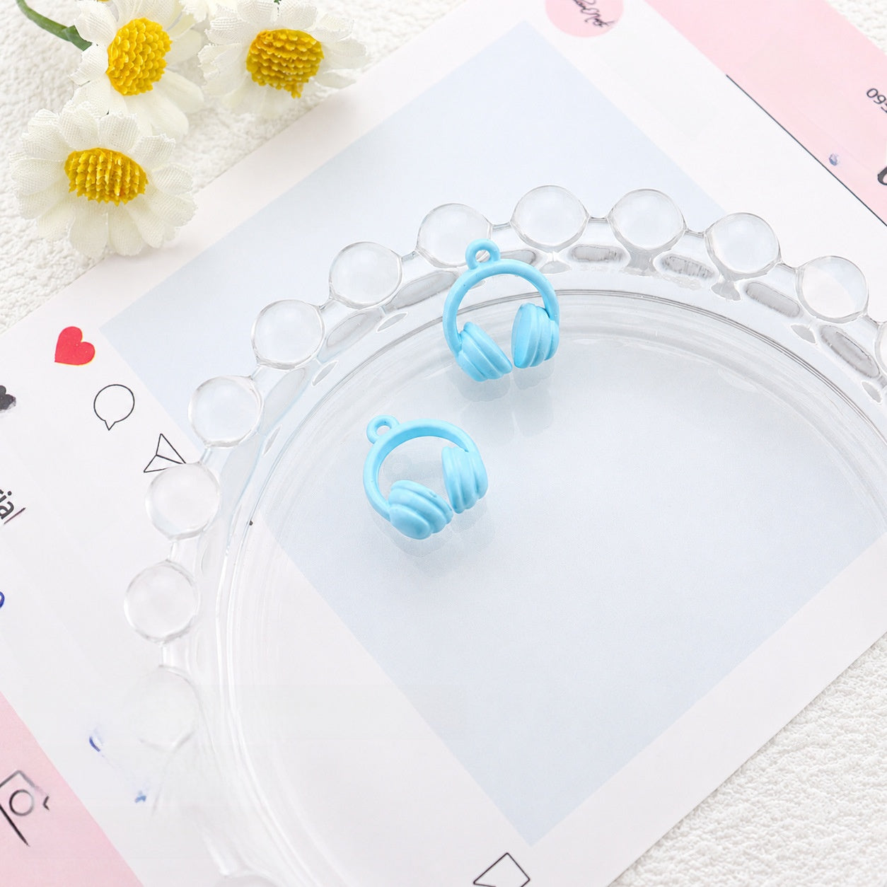 Alloy Pendant With Hole Size 1~1.9mm Featuring Stoving Varnish In Light Green Cartoon Style Jewelry Accessories