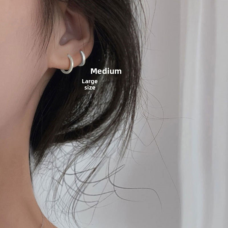 Geometric New Style Earrings For Women In 925 Sterling Silver With Electroplated Gold Plating