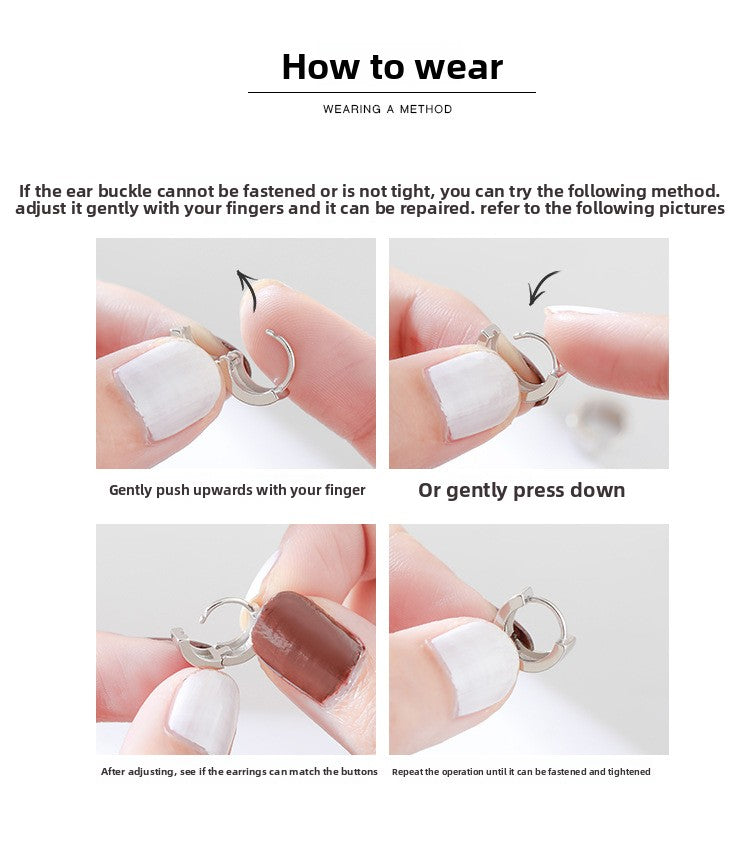 Geometric New Style Earrings For Women In 925 Sterling Silver With Electroplated Gold Plating