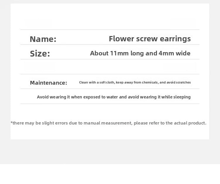 Flowers Ear Hook Earrings For Women In Simple Style, Alloy Material With Electroplated Finish And 925 Sterling Silver Ear Pins