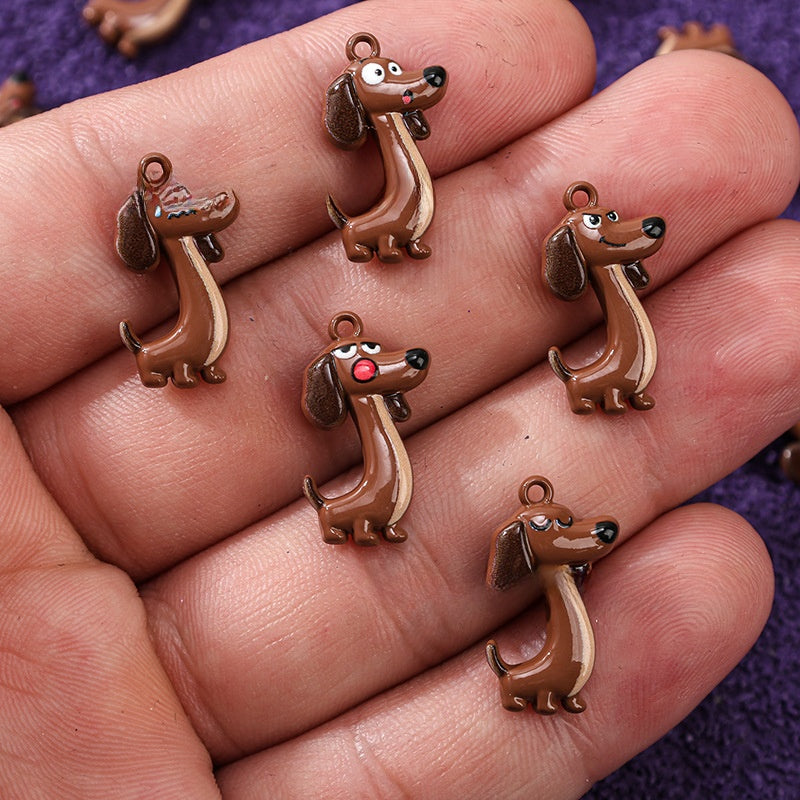 Alloy Animal Pendant With Stoving Varnish Featuring Cartoon Style Jewelry Accessories