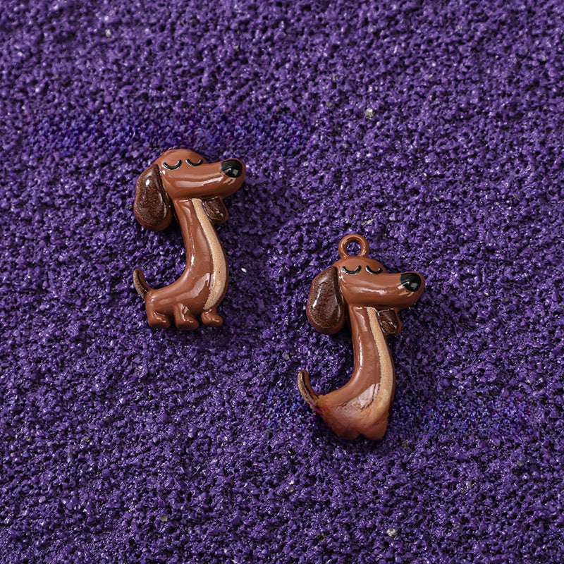 Alloy Animal Pendant With Stoving Varnish Featuring Cartoon Style Jewelry Accessories