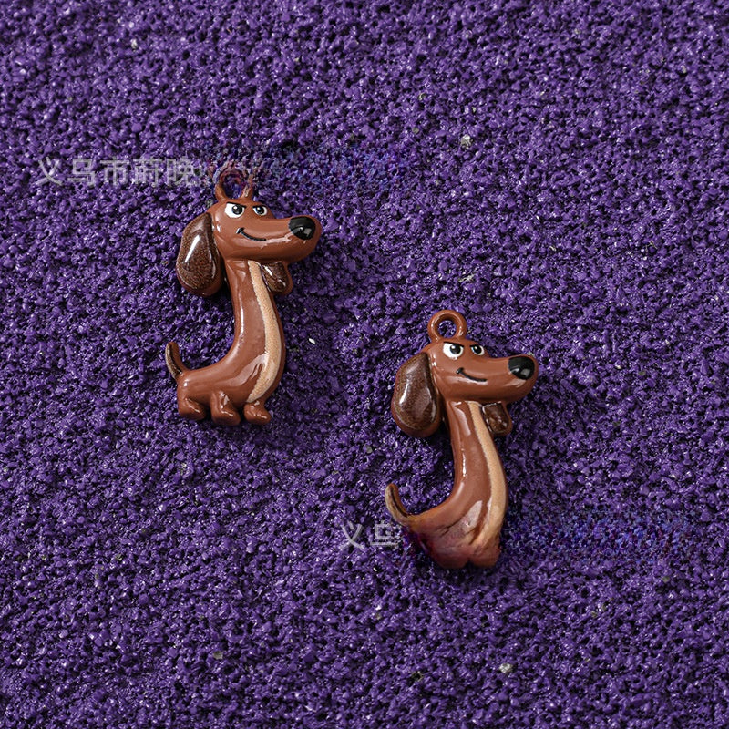Alloy Animal Pendant With Stoving Varnish Featuring Cartoon Style Jewelry Accessories