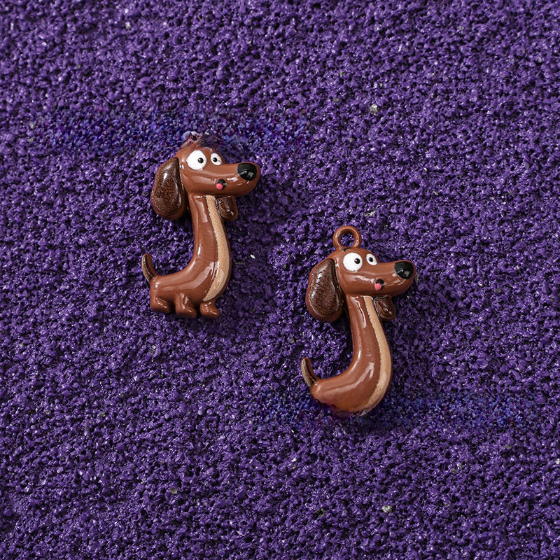 Alloy Animal Pendant With Stoving Varnish Featuring Cartoon Style Jewelry Accessories