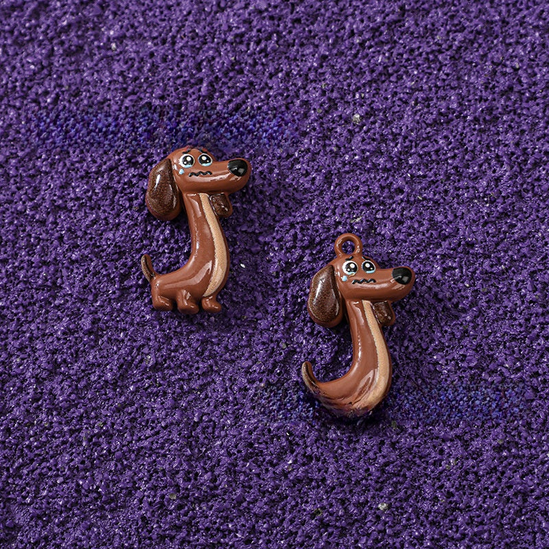 Alloy Animal Pendant With Stoving Varnish Featuring Cartoon Style Jewelry Accessories
