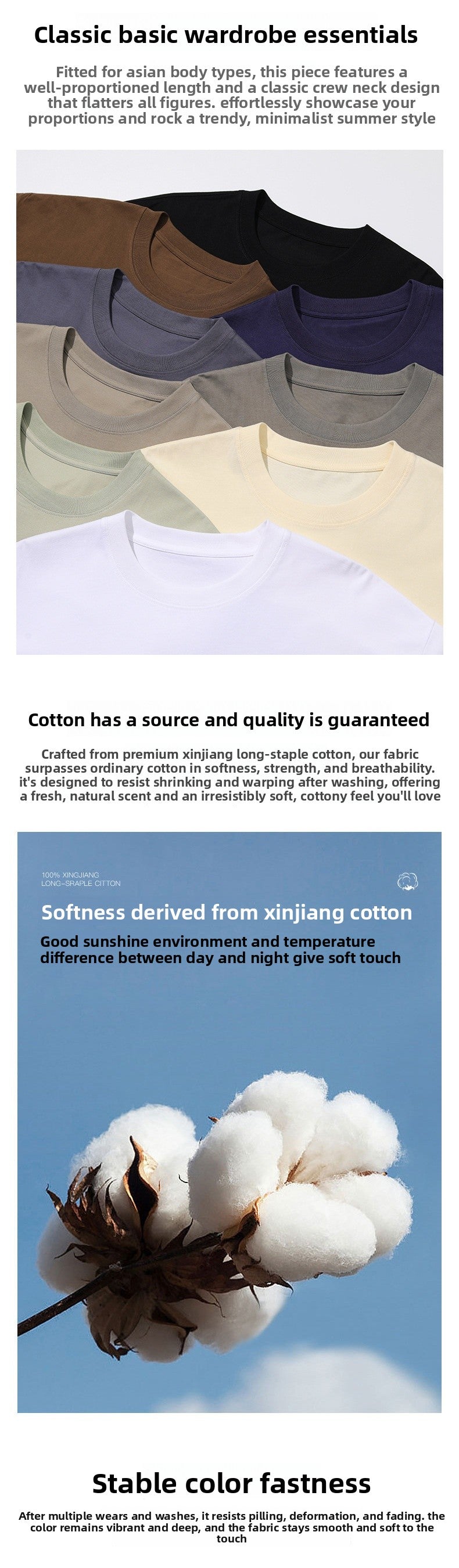 Basic Solid Color Short Sleeve T-shirt For Men In Cotton Fabric Featuring Pullover Design